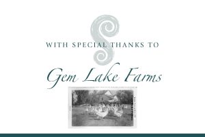 Gem Lakes Farms Special Thanks Graphic