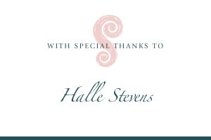 Halle Stevens Special Thanks Graphic