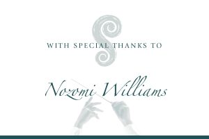 Nozomi Williams Special Thanks Graphic